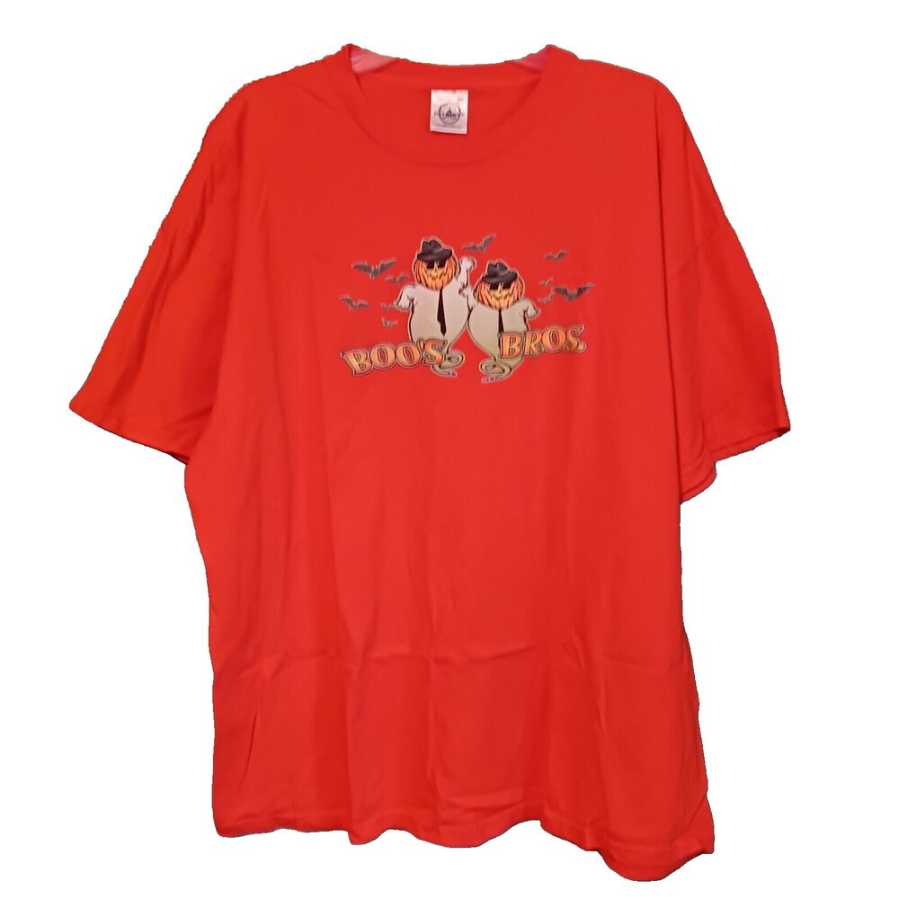 Vintage Delta Pro Weight Halloween T Shirt Boo's Bros Ghosts Orange Adult 2XL